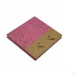 Handcrafted Thai Saa Paper Journal with 3D Elephant Design & Wooden Pencil – Eco-Friendly Travel Notebook (15×15 cm) 4