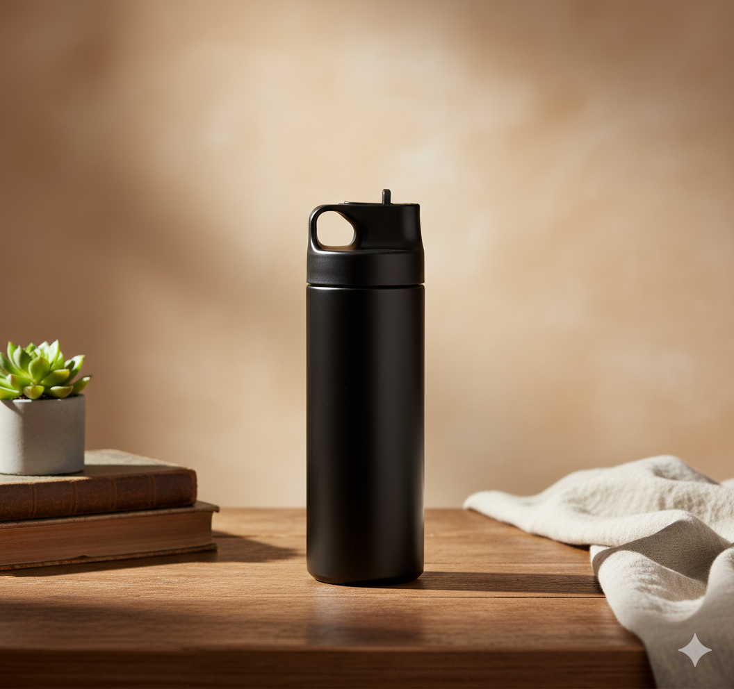 AquaSprint Sportive Water Flask – Black – Leak-Proof – Lightweight & Durable | Code: LIT- TM108 - Image 3