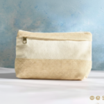 Mini Eco-Pouch M-BAG2 – Pure Linen Travel Pouch with Water-Resistant Lining & Hidden 1