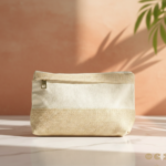 Mini Eco-Pouch M-BAG2 – Pure Linen Travel Pouch with Water-Resistant Lining & Hidden 2