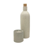Minimalist Bottle & Candle Set – Speckled Matte Finish, Compact Decorative Gift 1