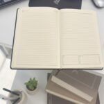 Silver Executive Leather Notebook – Premium A5 Journal for Professionals 2