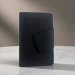 Black Leather Card Holder – Elegant, Slim 2