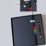 Premium Black Business Gift Set with Notebook, Pen, Sticky Notes & 32GB Flash Drive 1