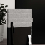 Luxury Black Leather Gift Set – Notebook + Metal Pen + USB Flash Drive 1