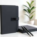 Premium Business Gift Set with Black Notebook & 2 Elegant Pens 2