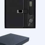 Premium Business Gift Set with Black Notebook & Keychain 2
