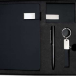 Premium Black Business Gift Set with Notebook, Pen, Keychain & Card Holder – Elegant Corporate Gift 2