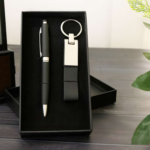 Elegant 2-in-1 Business Gift Set – Metal Pen & Keychain – Premium Corporate Gift 3