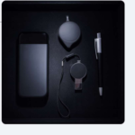 Luxury Tech Business Gift Set with Power Bank, Pen & Charging Cable – Black 5