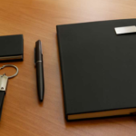 Premium Black Business Gift Set with Notebook, Pen, Keychain & Card Holder – Elegant Corporate Gift 1