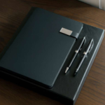 Premium 3-Piece Business Gift Set –  Notebook with 2 Metal Pens – Elegant Office Gift 2