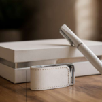 Luxury White Gift Set – Elegant Metal Pen & USB Flash Drive 1