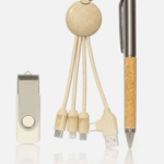 Eco-Friendly Office Gift Set – Pen, USB Flash Drive & Dual USB Charging Cable 2