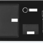 Luxury Black Leather Gift Set – Notebook + Card Holder + Pen + keychain 1