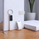 Premium 3-in-1 Business Gift Set with Notebook, Keychain & USB Flash Drive – Elegant White 1