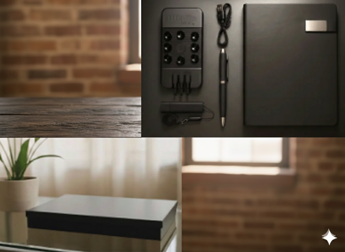 Business Standard Gift Set – Power Bank, USB Flash Drive, Smart Pen & A5 Notebook – Premium Corporate Box |Code: CON-Set-509 - Image 3