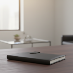 Premium Black Leather A5 Notebook – Magnetic Closure Journal for Work, Study & Daily Planning 3