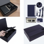 Luxury VIP Business Gift Set — Notebook, 10000mAh Wireless Power Bank, 2 Charging Cables, 2 Pens, Mug with Coaster, Card Holder & Keychain — Black & Silver 3