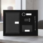 Premium  Gift Set – Notebook, Metal Pen, Keychain, Card Holder & Flash Drive – Executive Business Box 1