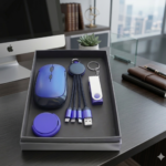 Premium Tech Gift Set – Mobile Pop Socket, 3-in-1 Charging Cable & Wireless Mouse 1