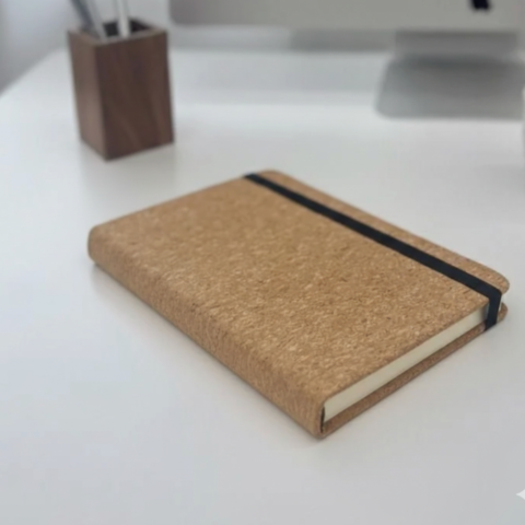 Cork Leather A5 Notebook – Eco-Friendly Journal for Work, Study & Daily Notes