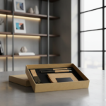 Eco-Friendly Gift Set with Cork Card Holder, Metal Pen & Keychain 2