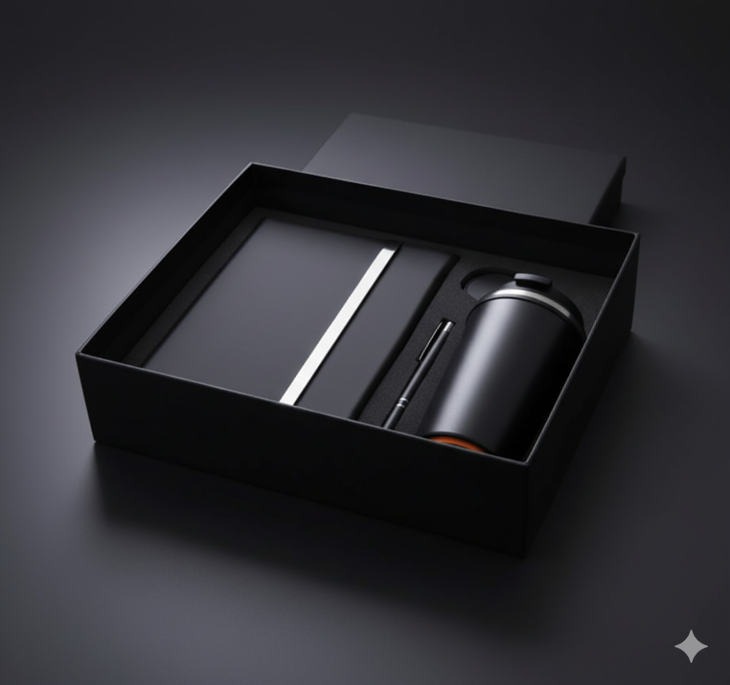 Gift Set with Thermal Mug, Notebook &  Pen