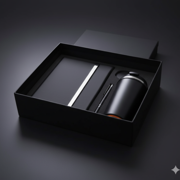 Gift Set with Thermal Mug, Notebook &  Pen