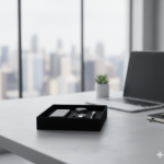 Luxury Tech Business Gift Set with Power Bank, Pen & Charging Cable – Black 6