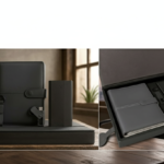 VIPRound Gift Set  – Power Bank, USB Flash Drive, Metal Keychain,  Pen & Notebook – Premium Executive Box 3