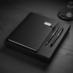 Premium 3-Piece Business Gift Set –  Notebook with 2 Metal Pens – Elegant Office Gift 3