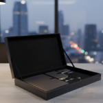 Executive Business Gift Set with Power Bank, 2 Notebooks, Pen, Keychain & Card Holder – Black Edition 3