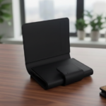 Cork & Black Leather Card Holder – Eco-Friendly Modern Design | Slim, Stylish 2