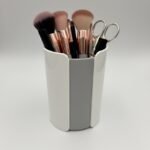 Modern Desk Pen & Stationery Organizer – Sleek White & Grey Design 3