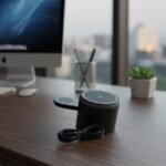 The PRO Desk Set – 4-in-1 Wireless Charging Station with Alarm Clock & LED Light 4