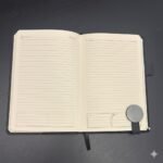 Premium A5 Black Leather Notebook – Elegant, Compact & Professional 3