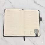 Premium A5 Black Leather Notebook – Elegant, Compact & Professional 4