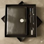 Luxury Gift Set – Leather Notebook with Metal Pen & USB Flash Drive | Elegant & Professional Office Gift 1