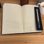 Silver Premium Leather A5 Notebook – Elegant Journal for Work, Study & Creative Writing 2