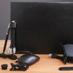 6-in-1 Tech Gift Set – Wired Mouse, Phone Holder, Multi Charging Cable, Stylus Pen & Camera Lens – Black 2