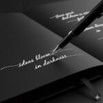 Premium Black Notebook with Matching Pen – Dark Aesthetic for Modern Professionals 1