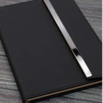 Luxury Black Notebook with Polished Metal Accent – Elegant, Modern & Professional Design 4