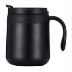 350ml Double-Wall Insulated Stainless Steel 304 Thermal Mug with Anti-Leak Lid and Carry Handle – Black 3