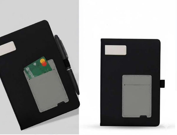 Elegant Leather Notebook with Modern and Functional Design