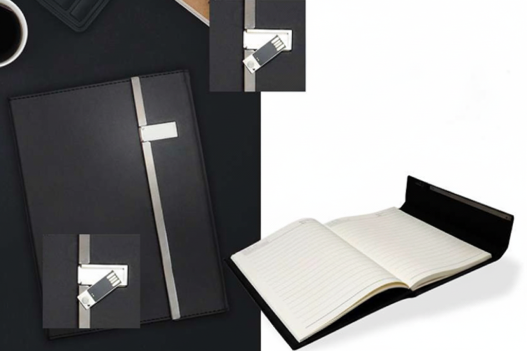 Notebook with Built-in 32GB USB Flash Memory – Smart & Elegant Design