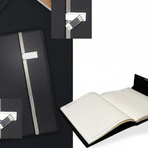 Notebook with Built-in 32GB USB Flash Memory – Smart & Elegant Design