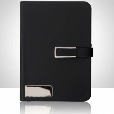 Luxury Black Notebook – Classic Elegant Design with a Professional Touch