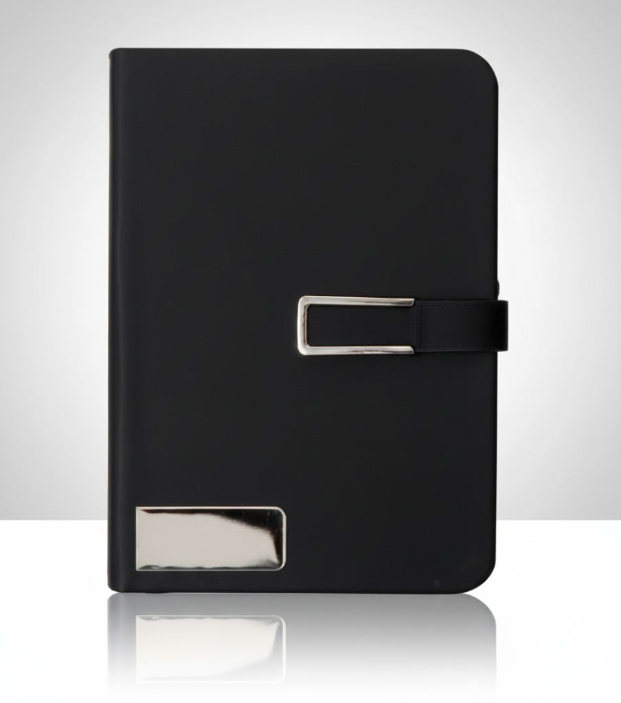 Luxury Black Notebook – Classic Elegant Design with a Professional Touch