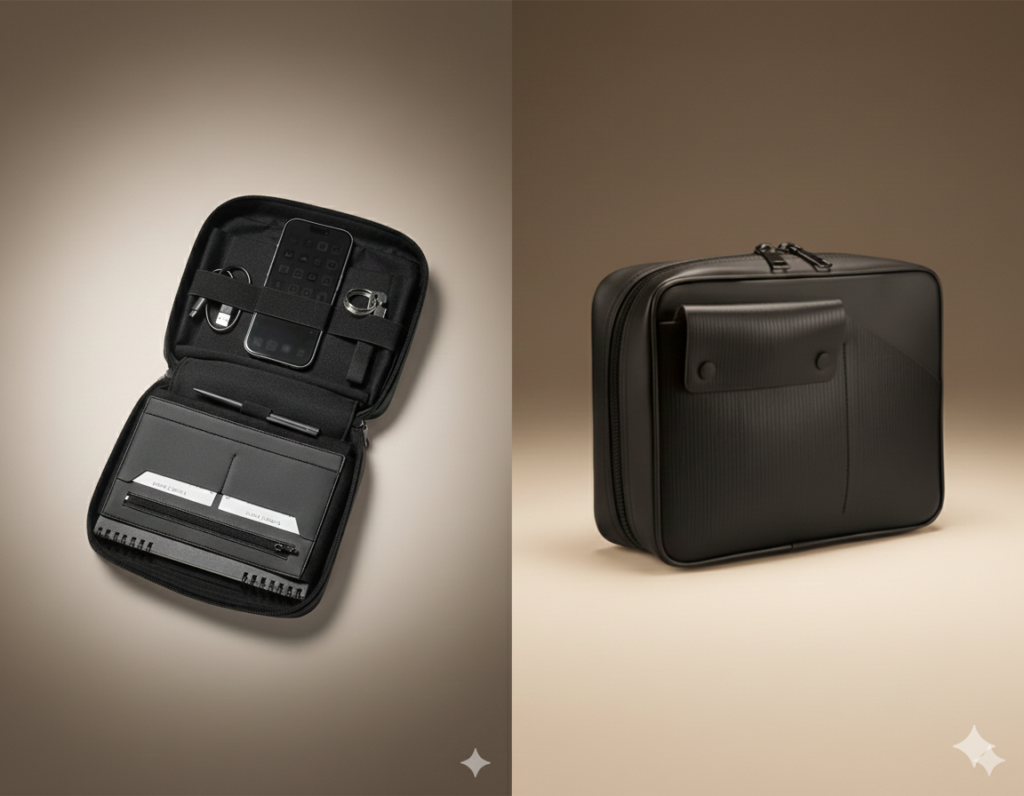 On-The-Go Organizer Bag – Portable Travel & Work Essentials Case with Multiple Compartments